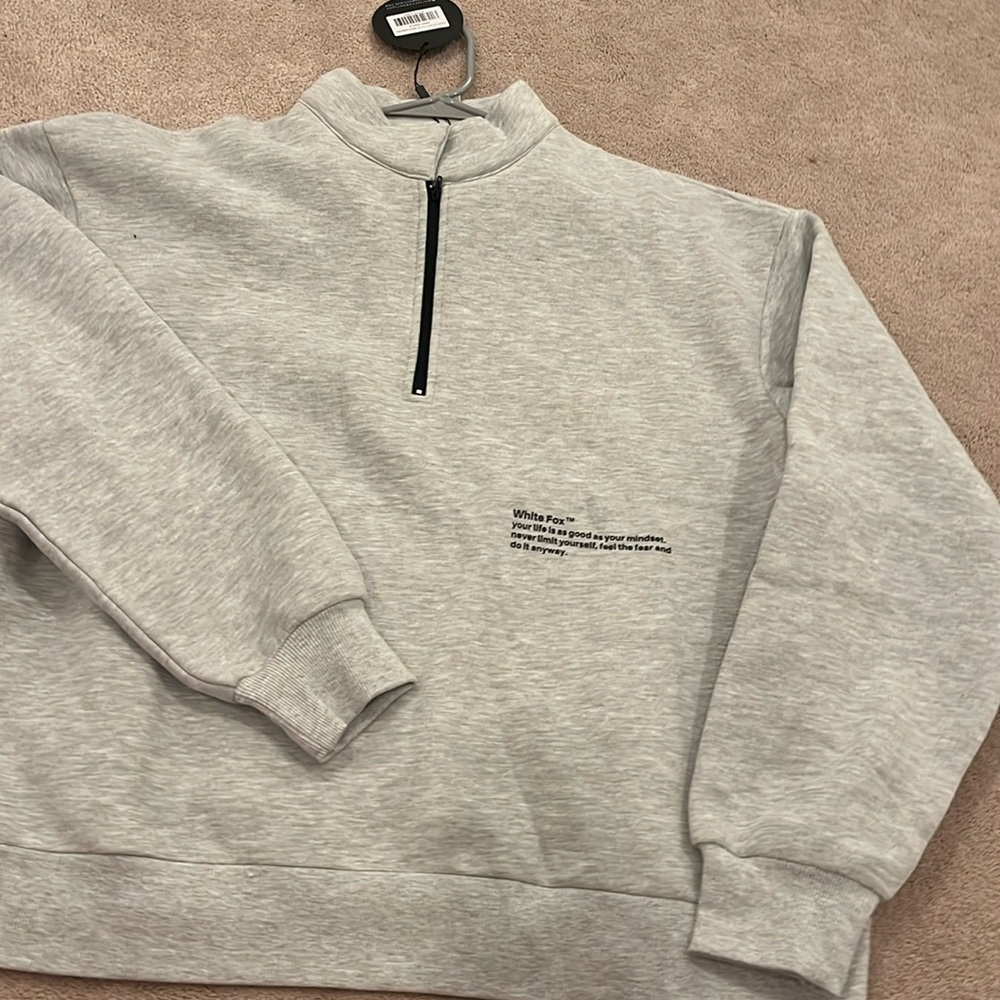 White Fox Quarter Zip